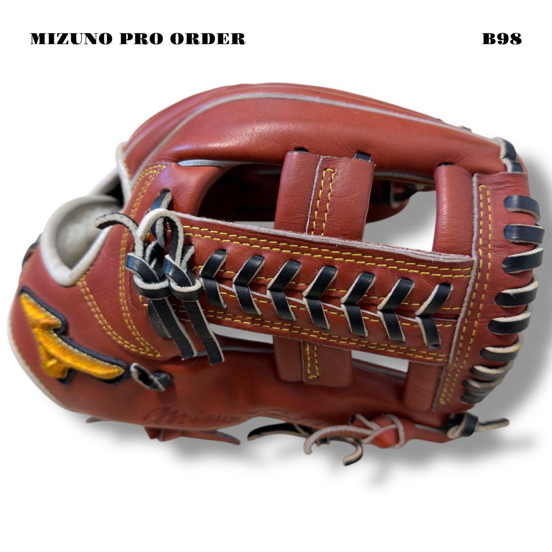 希少品！ MIZUNO PRO ORDER ミズノプロ オーダー グローブ 赤茶