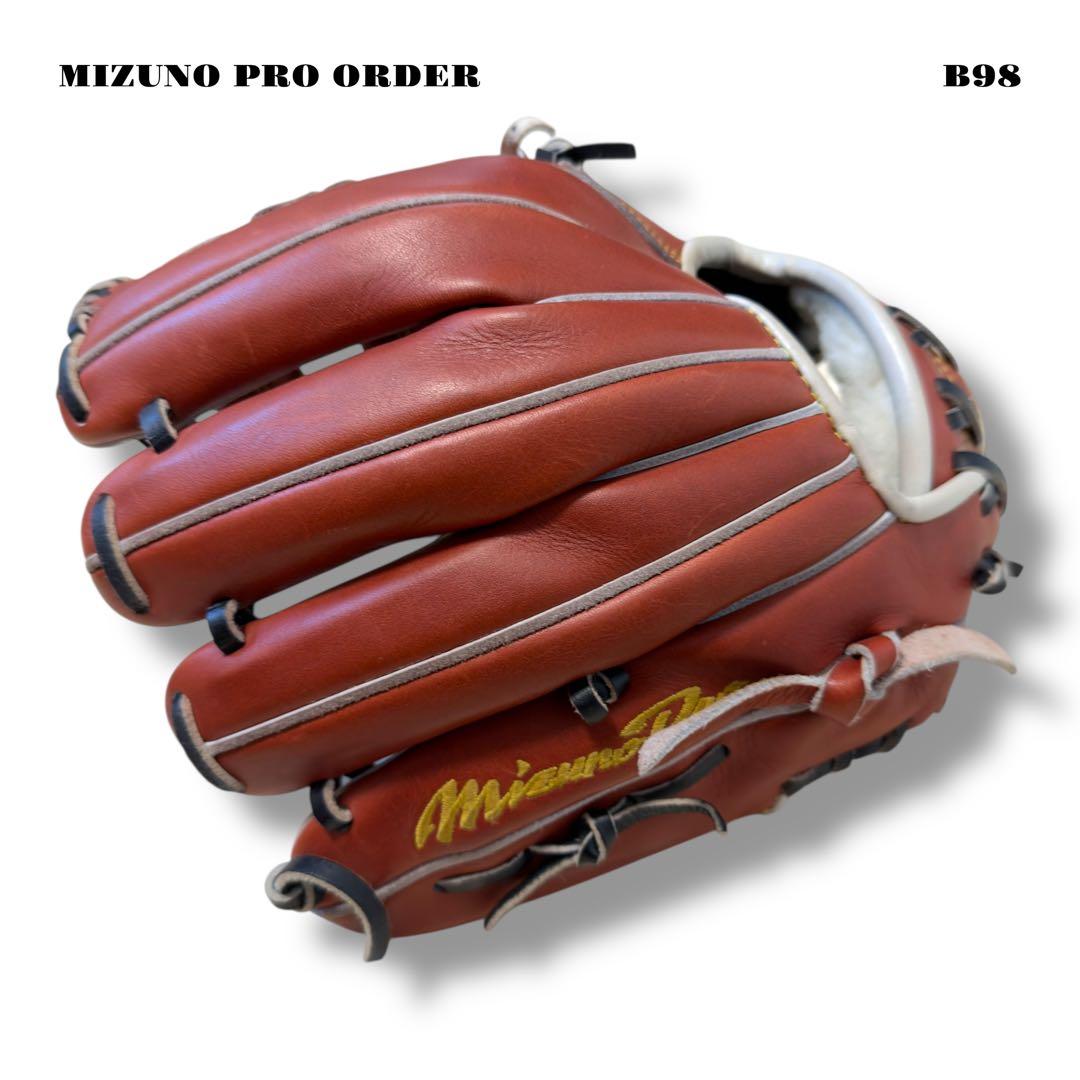 希少品！ MIZUNO PRO ORDER ミズノプロ オーダー グローブ 赤茶