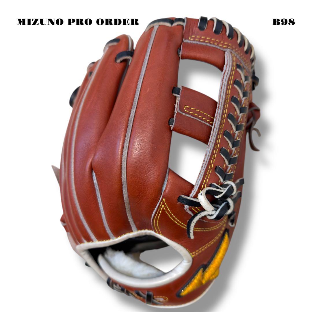 希少品！ MIZUNO PRO ORDER ミズノプロ オーダー グローブ 赤茶