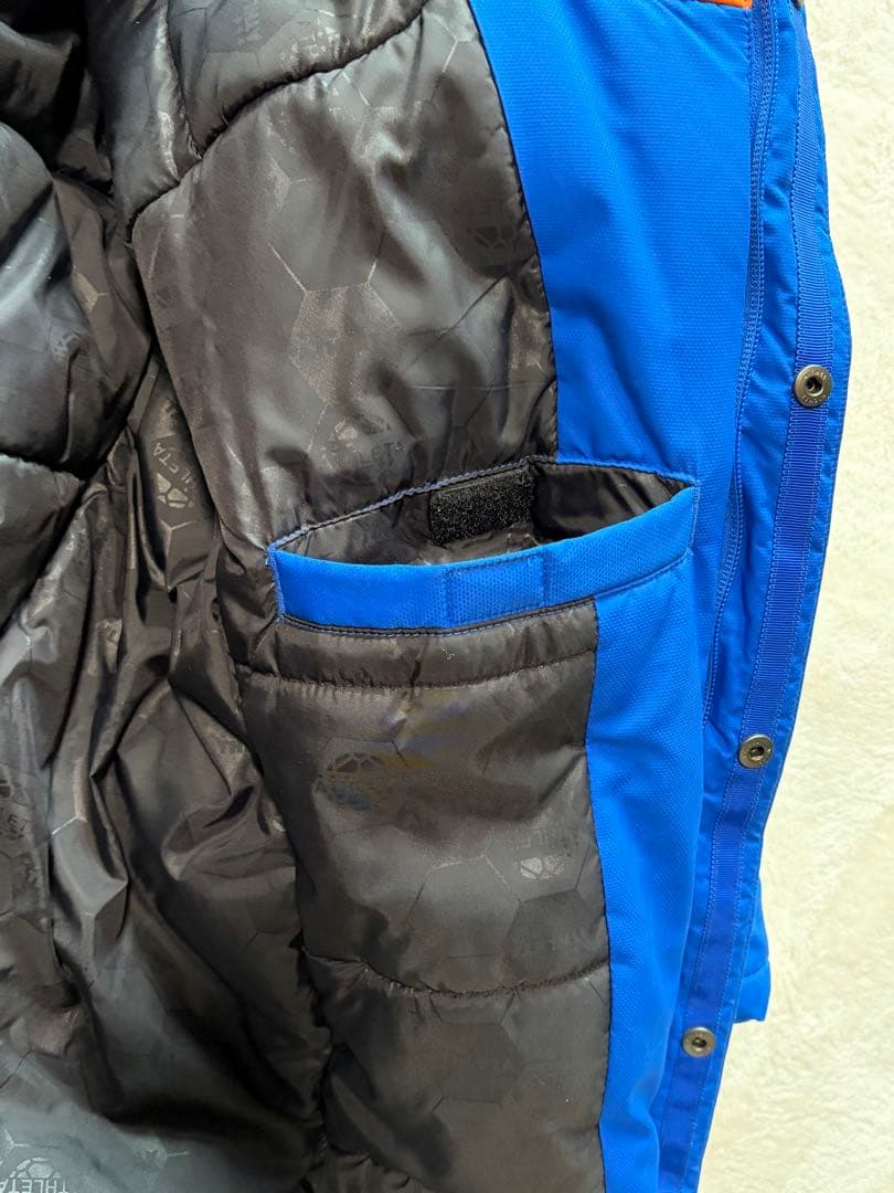 ATHLETA アスレタ ベンチコート ブルー オレンジ M ラグラン