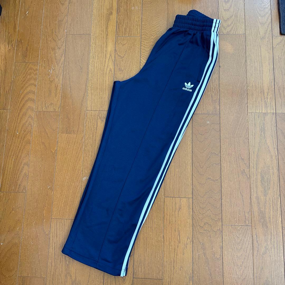 メンズadidas 3本ライン ネイビー ジャージパンツ XS