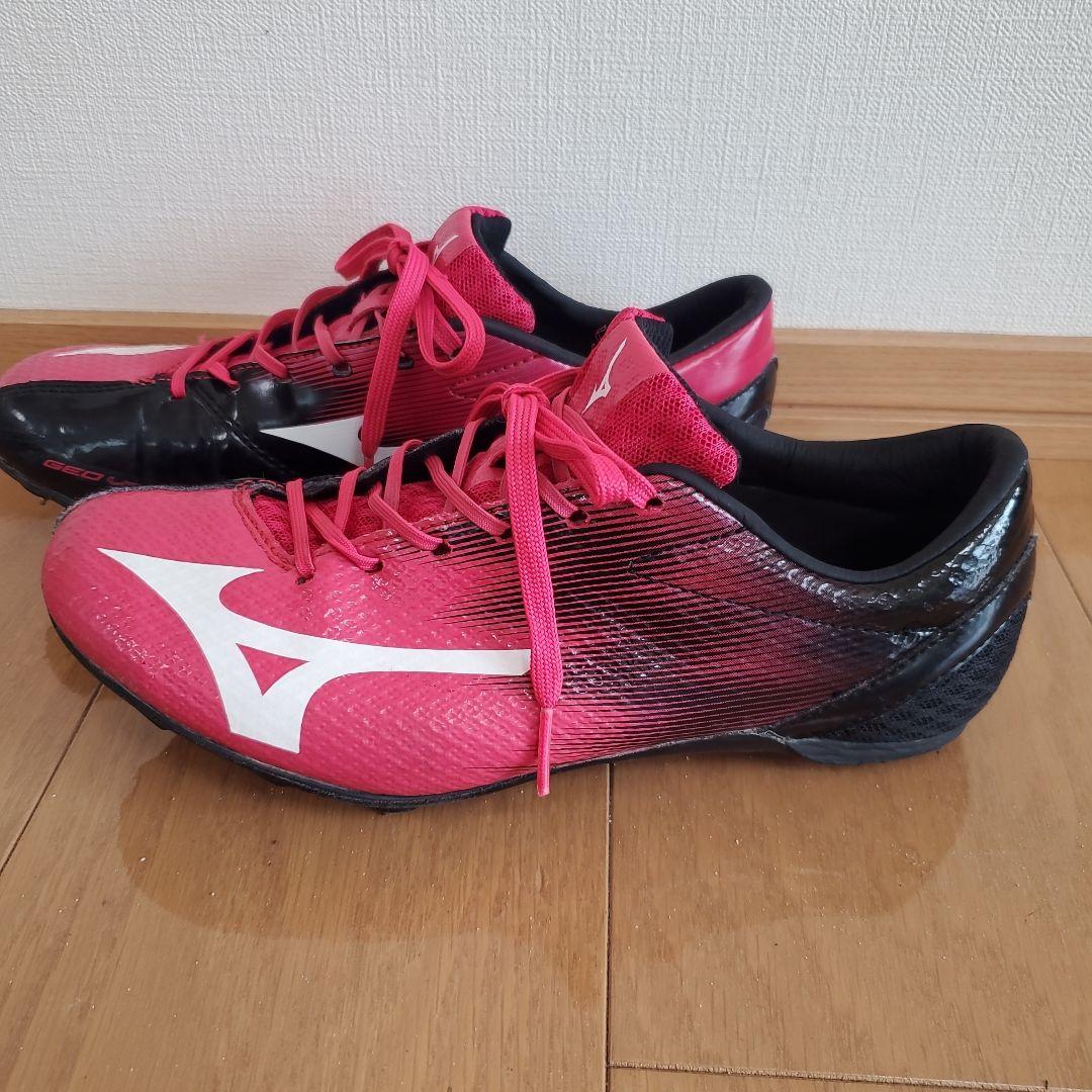 Mizuno スパイクシューズ ピンク/ブラック　24.5㎝