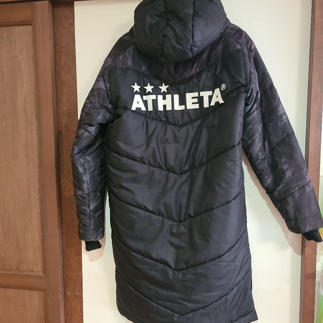 ATHLETA 迷彩柄 フード付きベンチコート