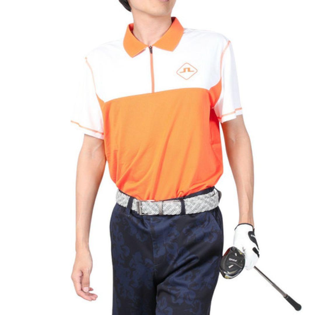 J.LINDEBERG/GOLF ジップアップ半袖シャツ サイズ:S