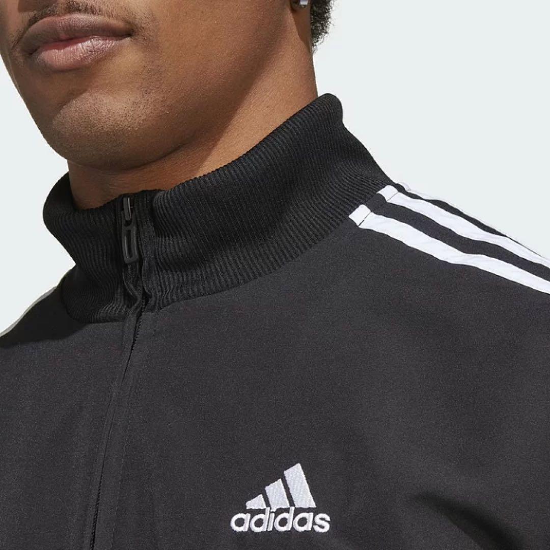 【adidas/アディダス】スリーストライプス ウーブントラックスーツ・XL・黒