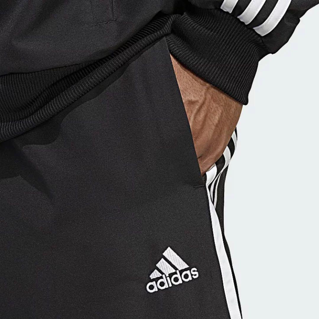 【adidas/アディダス】スリーストライプス ウーブントラックスーツ・XL・黒