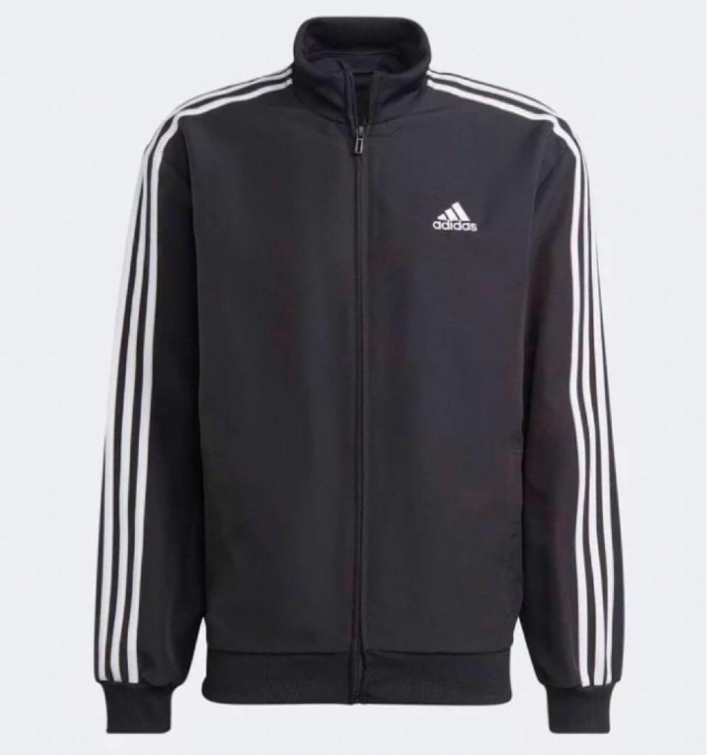 【adidas/アディダス】スリーストライプス ウーブントラックスーツ・XL・黒