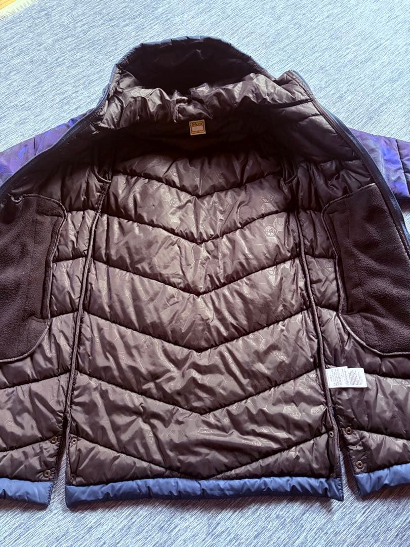 ATHLETAベンチコート ネイビー　サッカー　フード付き