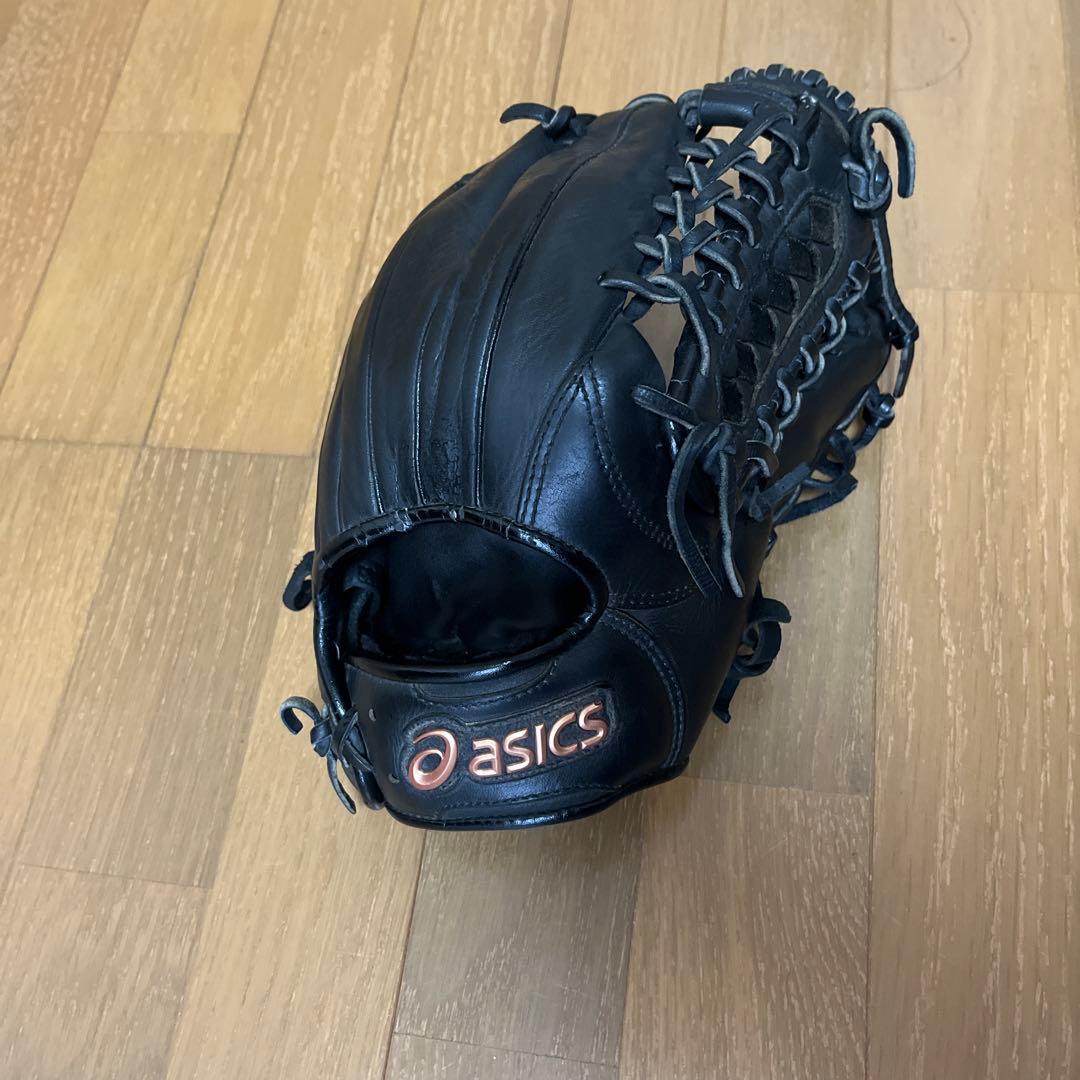 ASICS 軟式グローブ ブラック