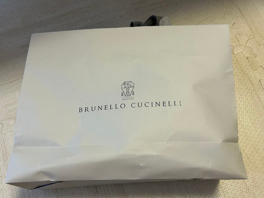 BRUNELLO CUCINELLI 刺繍キャップ ネイビー/ベージュ
