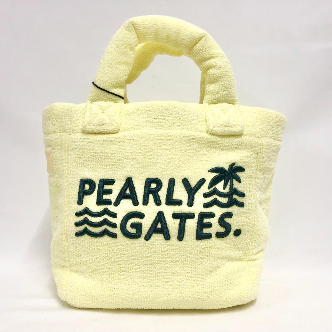 ○★新品未使用　PEARLY GATES　パイルカートバッグ　イエロー系
