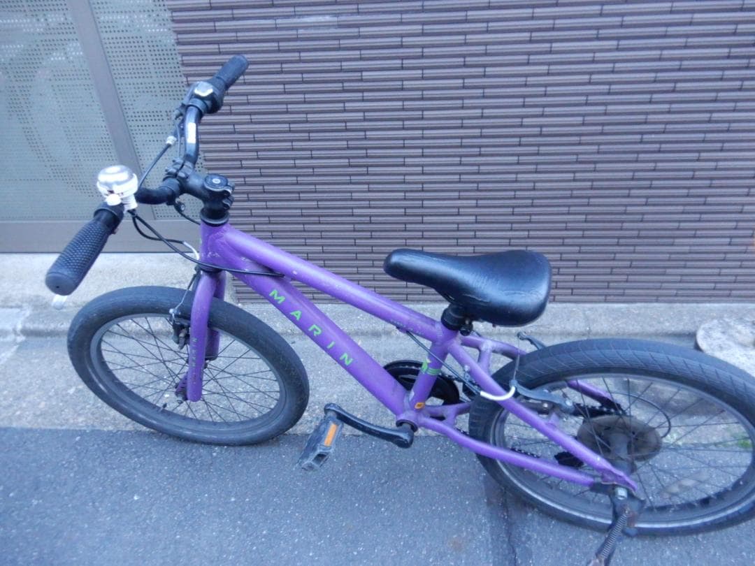 MARINキッズマウンテンバイクDONKY Jr20-パープル6段変速付 子供用
