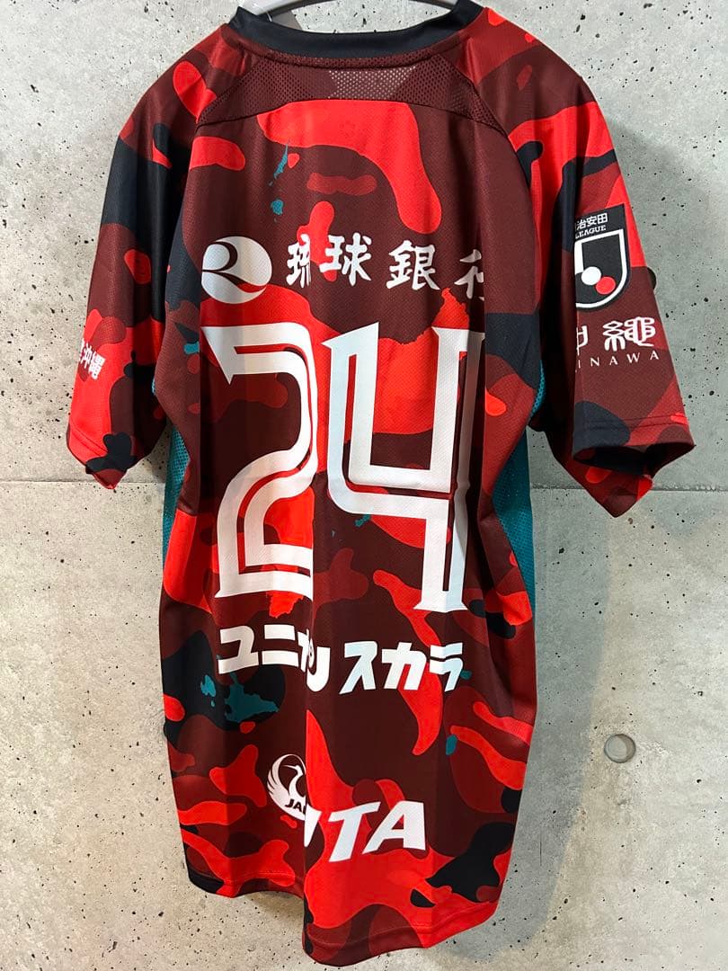 KARAC サッカーシャツ 2XL レッド迷彩 24番
