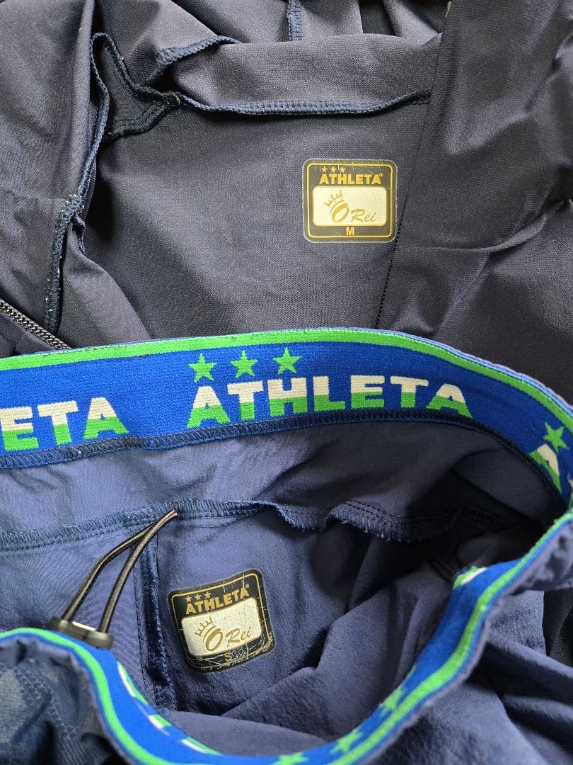 美品ATHLETA　O-rei オーヘイ限定モデル迷彩柄ウィンドブレーカー上下