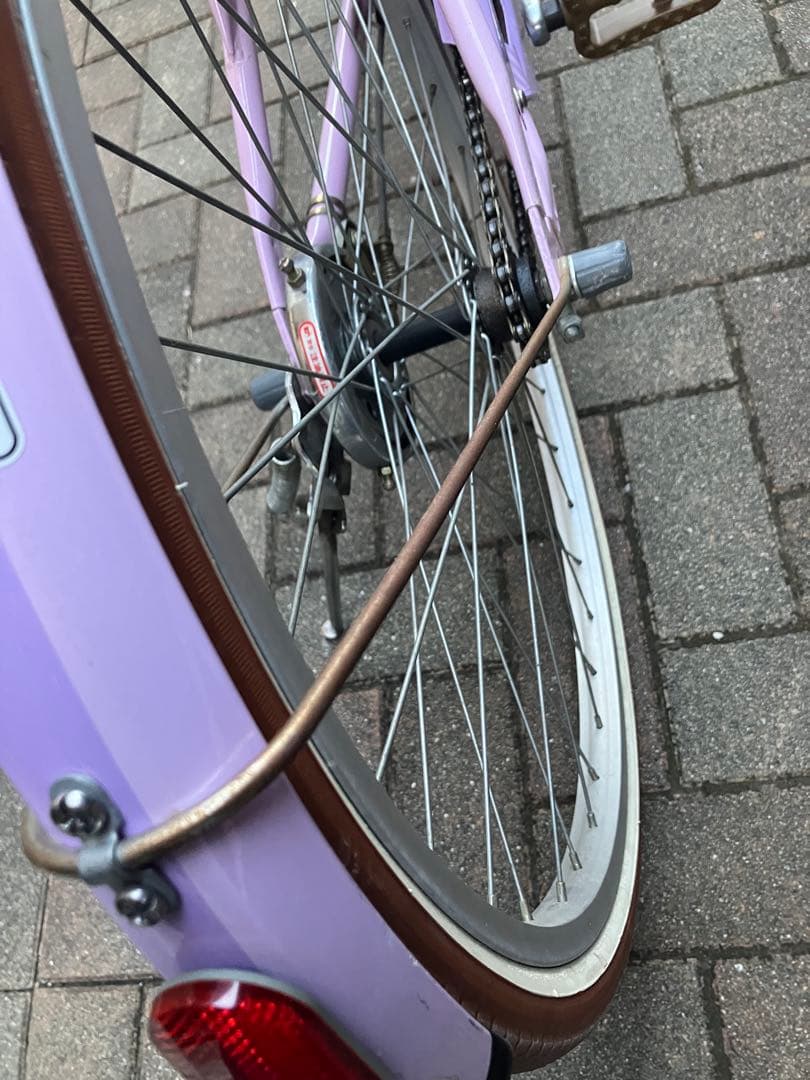 子供用自転車　ダイワサイクル シルバーリングキュート　パープル24インチ