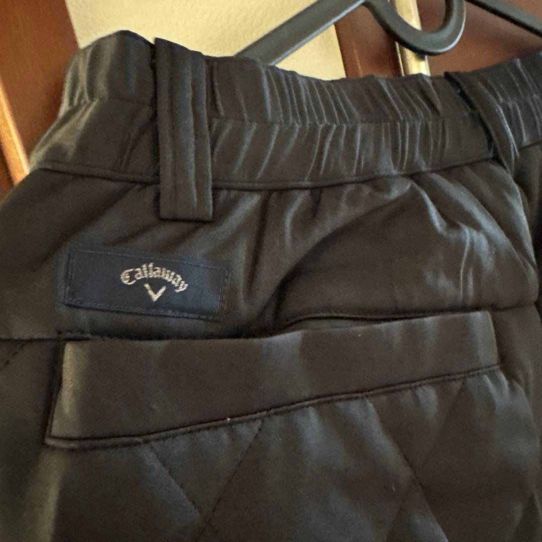 Callaway レディース ゴルフパンツ ブラック キルティング
