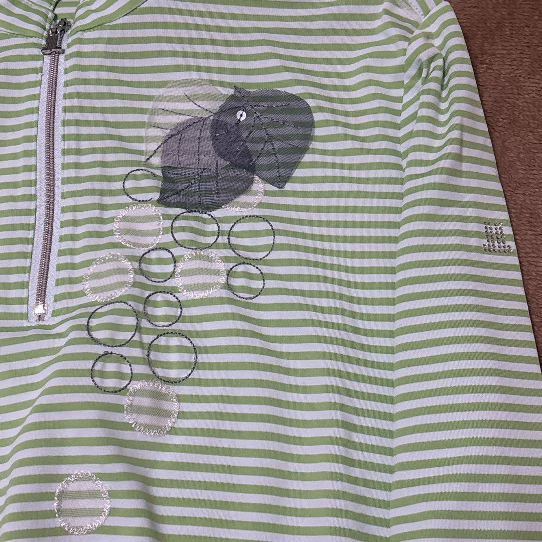 LANVIN SPORT レディース ゴルフ ハーフジップ長袖ウェア サイズ42