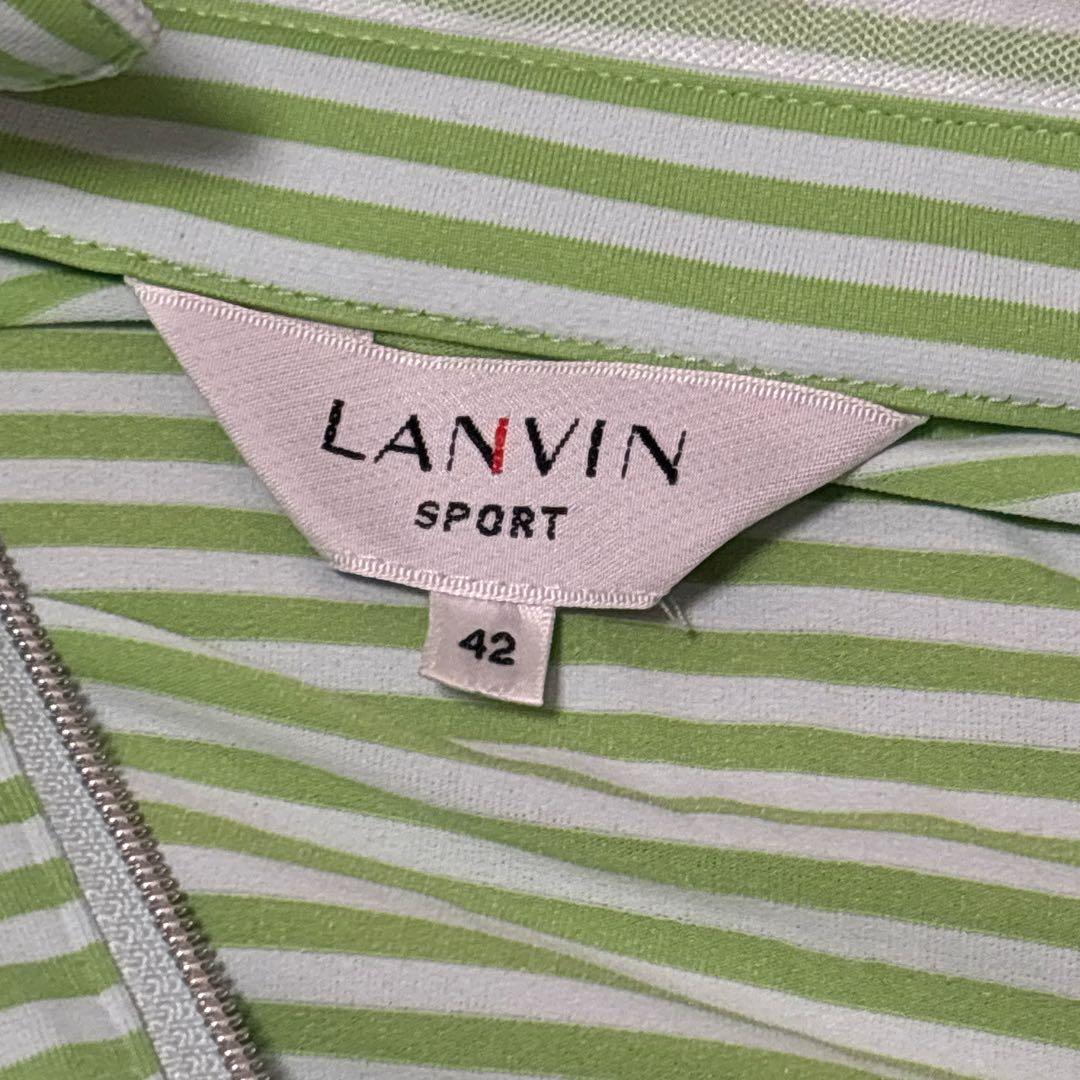 LANVIN SPORT レディース ゴルフ ハーフジップ長袖ウェア サイズ42
