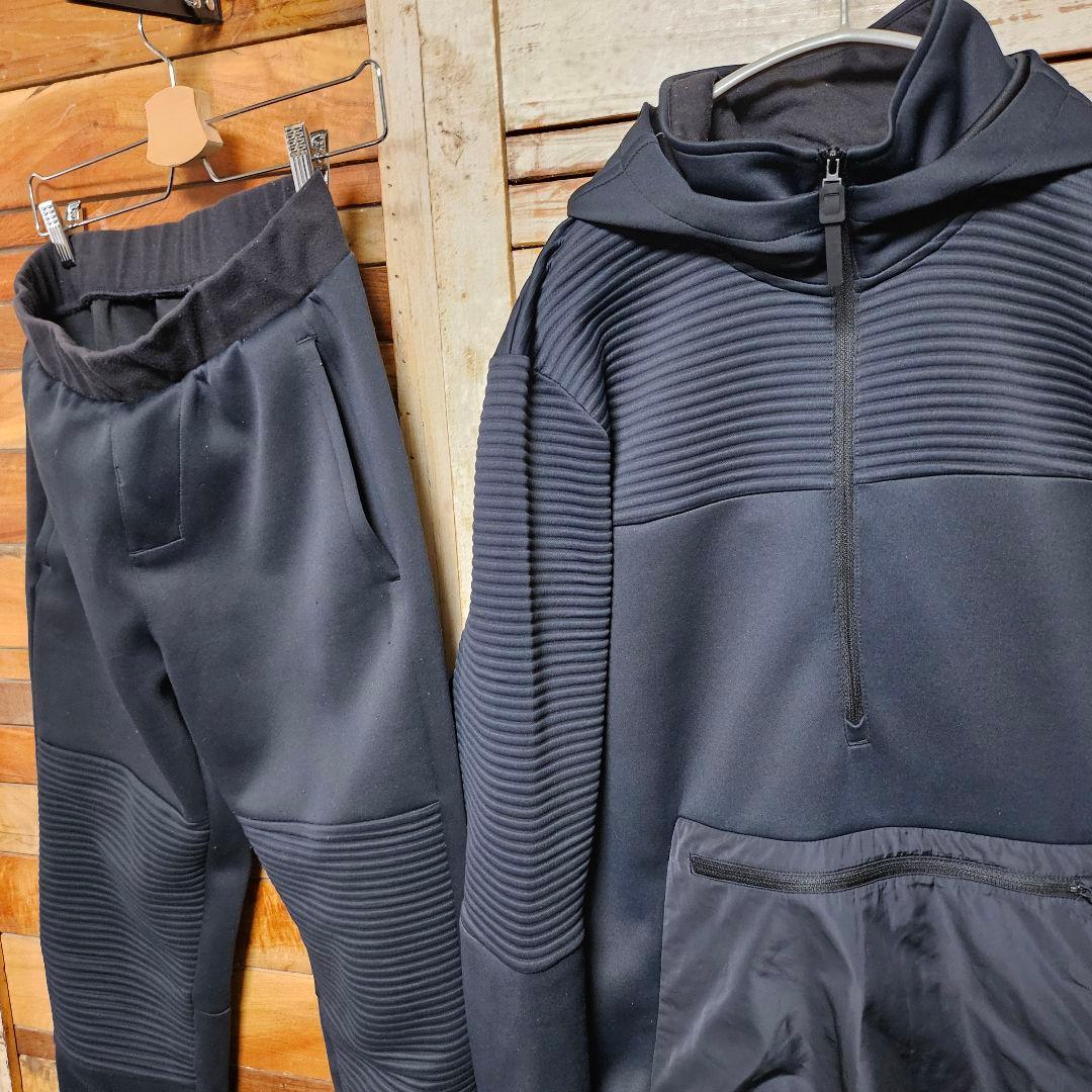 Reebok Thermo Warm スウェット パーカー 上下セット L 黒