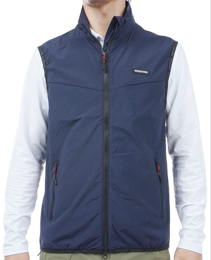 BRIEFING GOLF MS WIND VEST（NAVY／L）