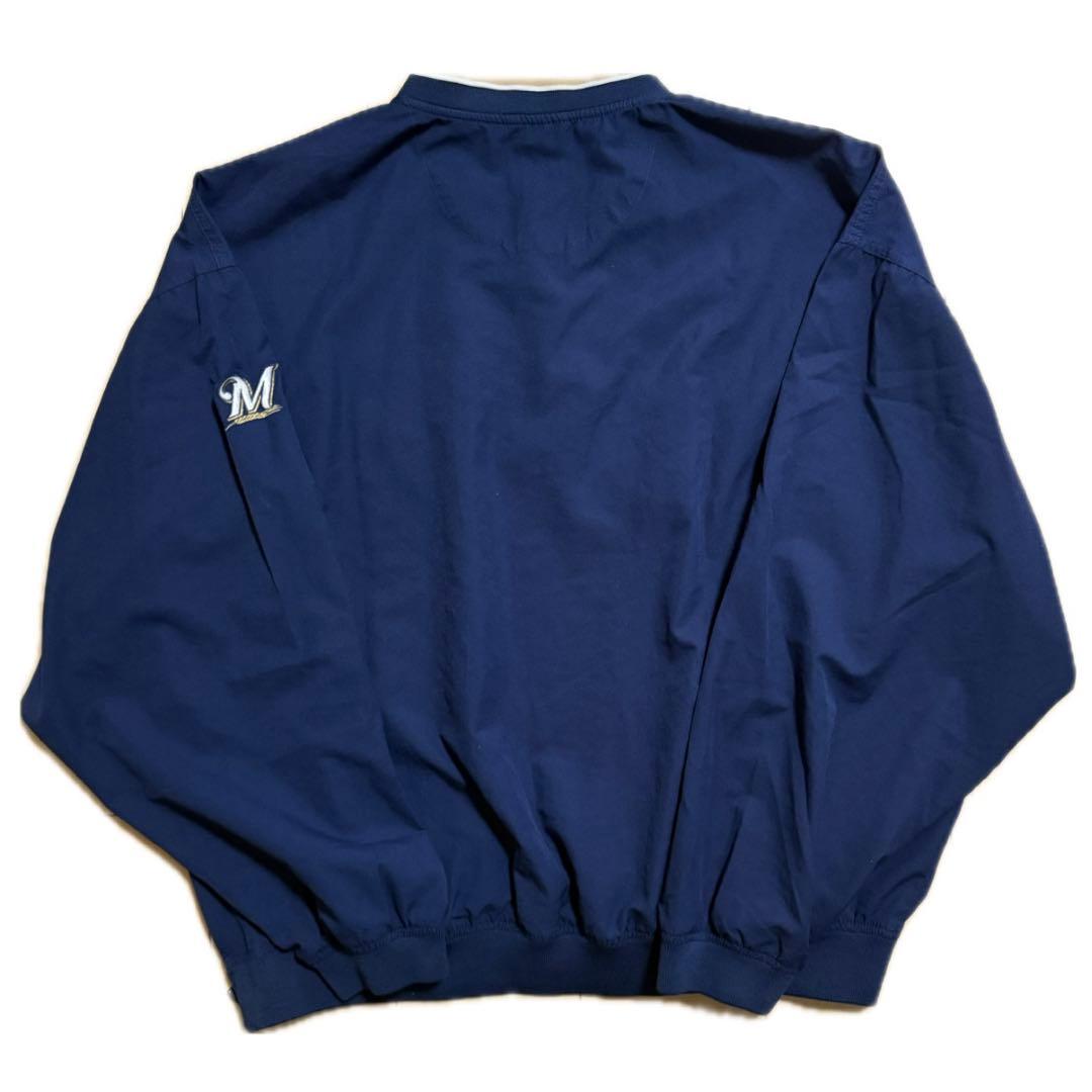 nike milwaukee brewers ナイロンジャケット プルオーバー