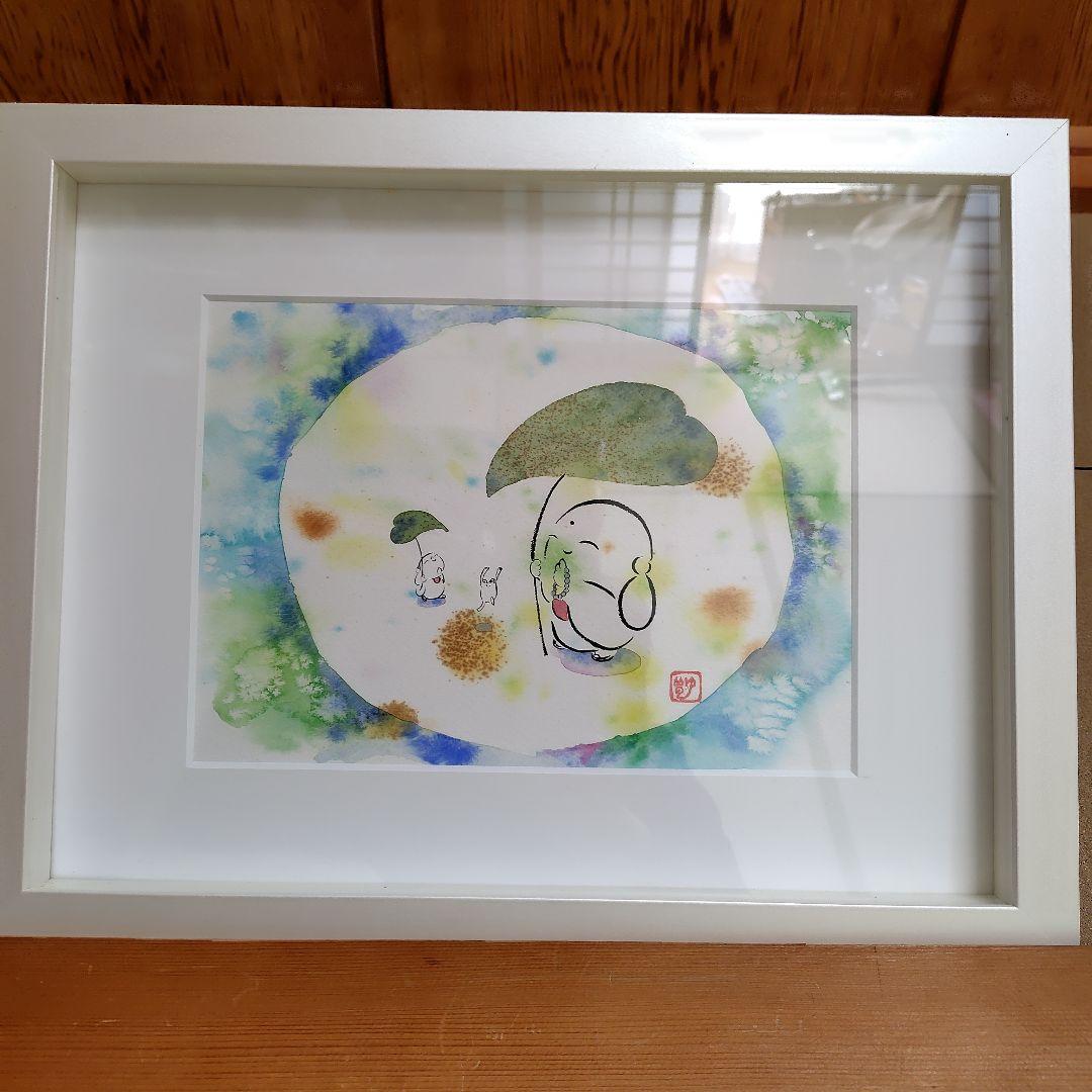 地蔵の水彩画