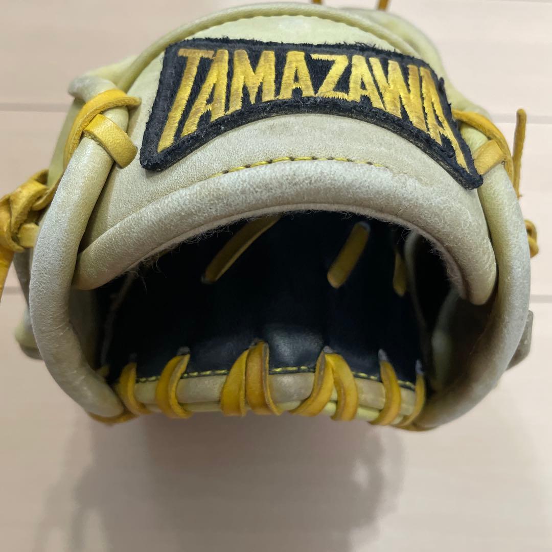 【希少】両投げ　TAMAZAWA 野球グローブ イエロー 軟式