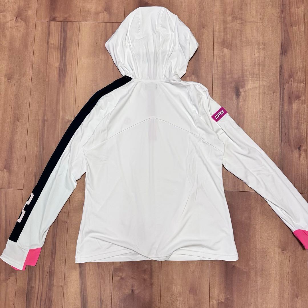 cpggolf フード付き　UVカット　長袖　パーカー　ハーフジップ　指穴　春夏