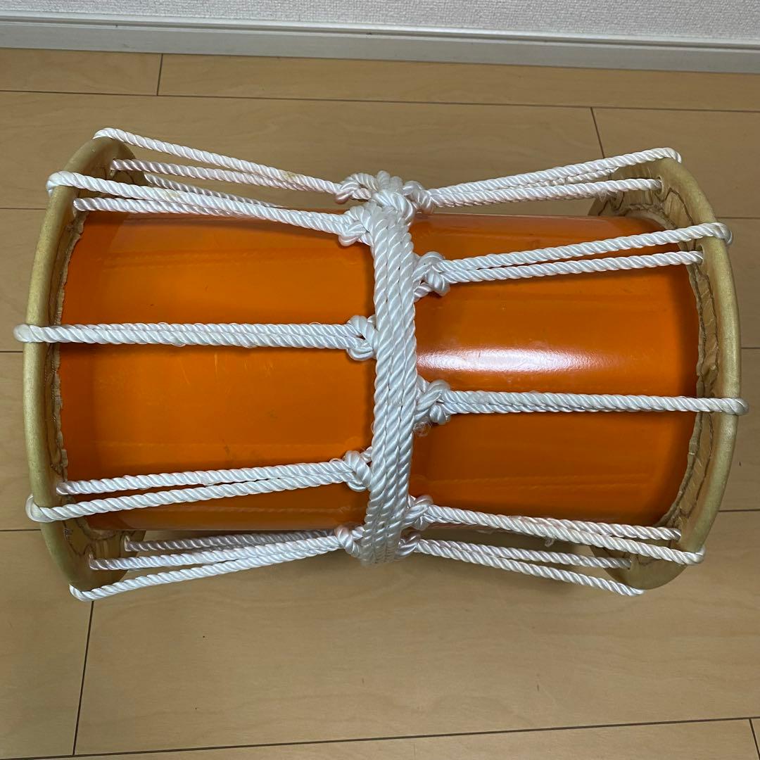 ≪美品≫かつぎ桶太鼓 鼓面27cm 高さ33cm 軽量(初心者～中級者)