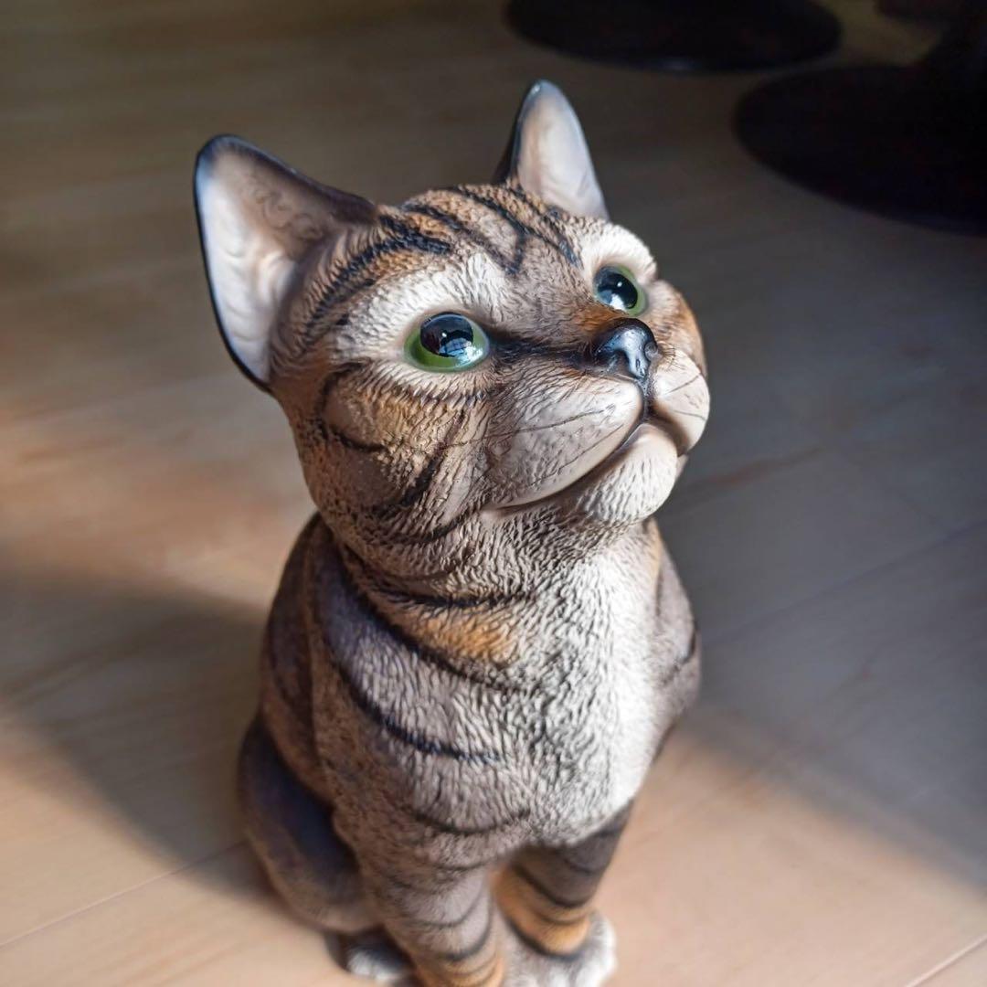 【リアルサイズ】HK Domain 陶製 ドマンの猫　美猫・美品