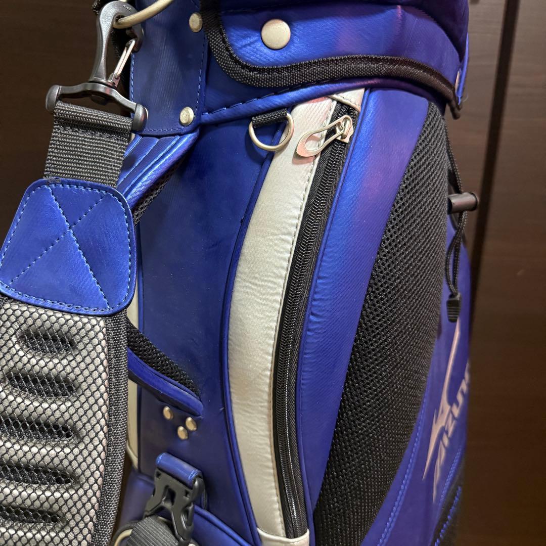 Mizuno キャディバッグ ゴルフバッグ ブルー