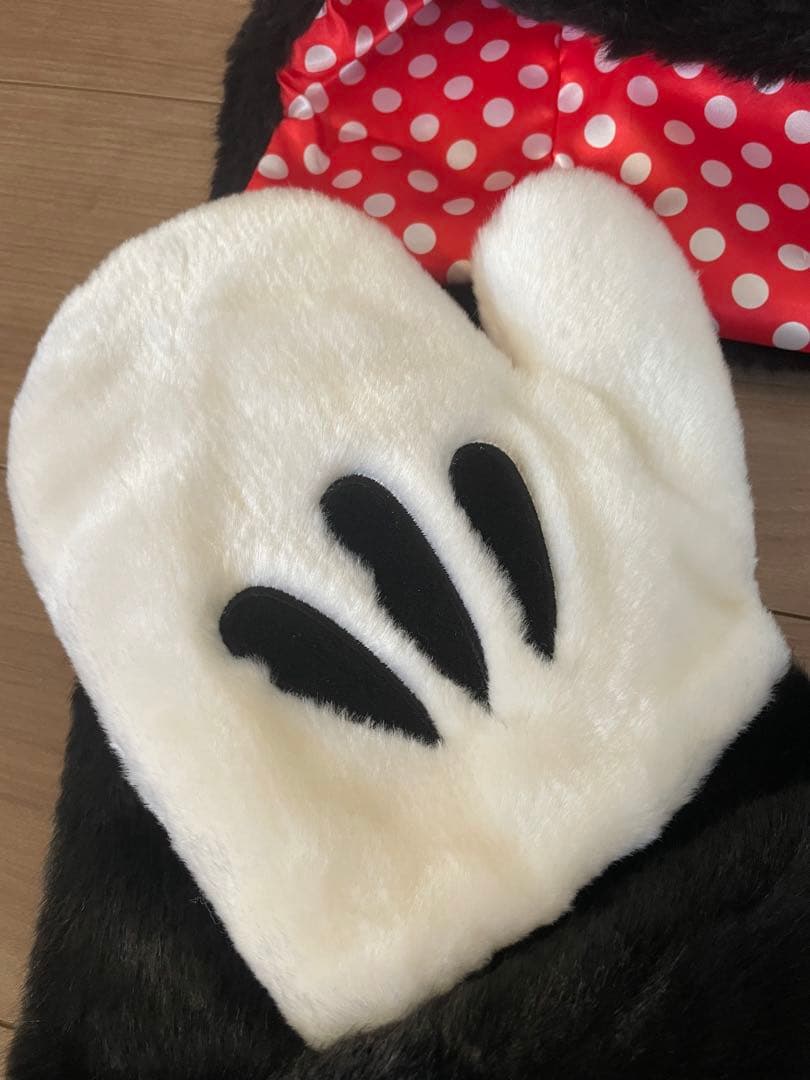 【美品】ファンキャップ　ミニーマウス　帽子　マフラー　手袋