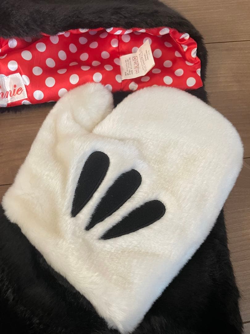 【美品】ファンキャップ　ミニーマウス　帽子　マフラー　手袋