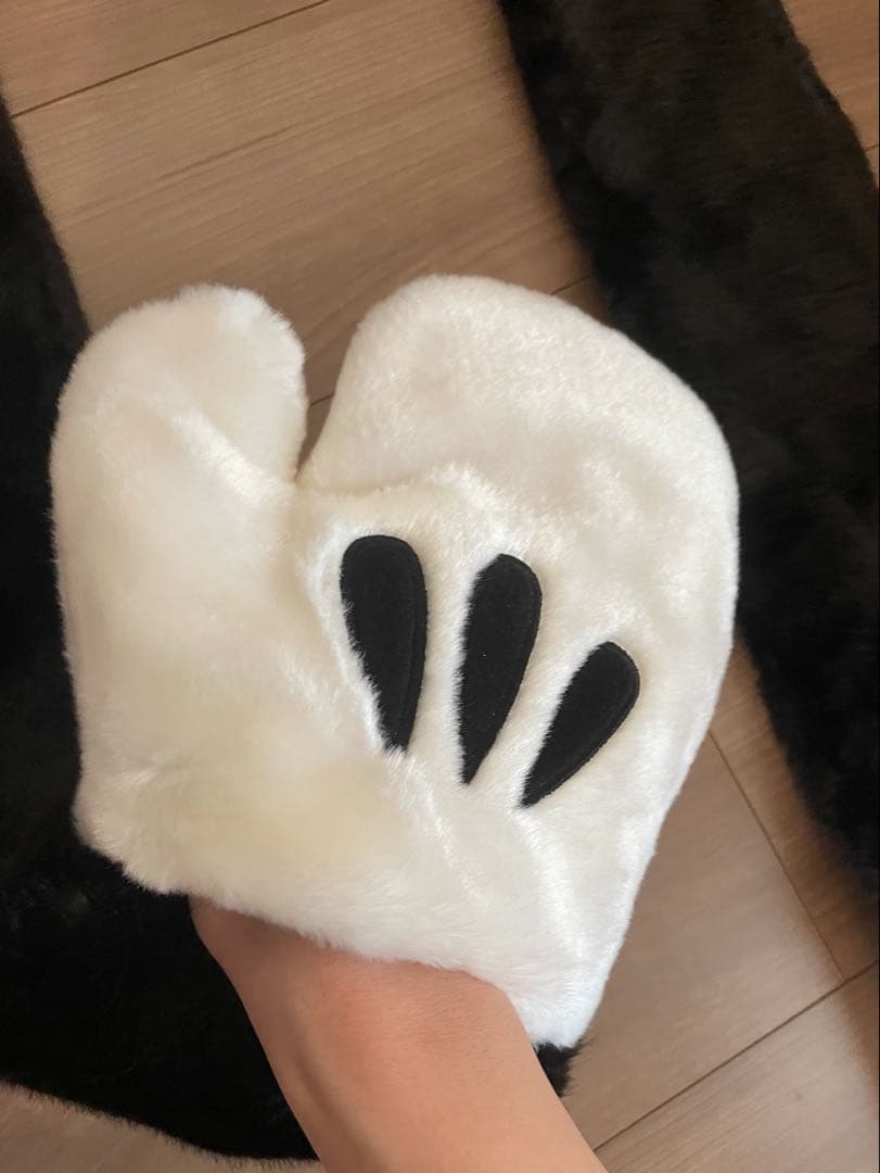 【美品】ファンキャップ　ミニーマウス　帽子　マフラー　手袋