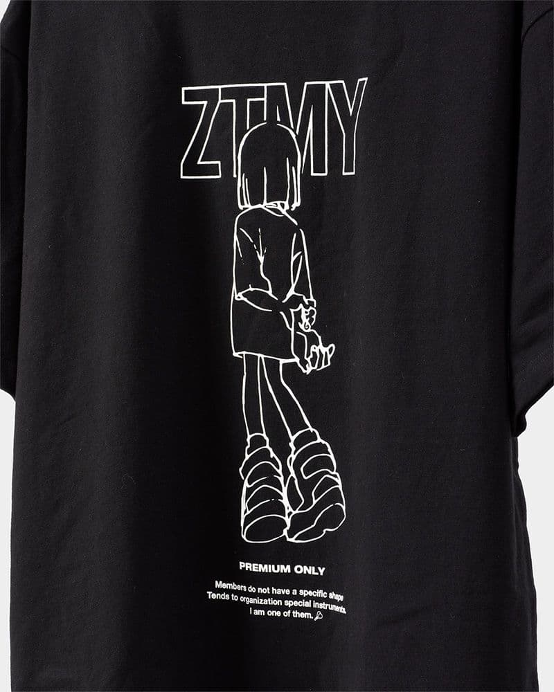 ずとまよ コズミックどろ団子ツアー ニラちゃんTシャツ ブラック XL