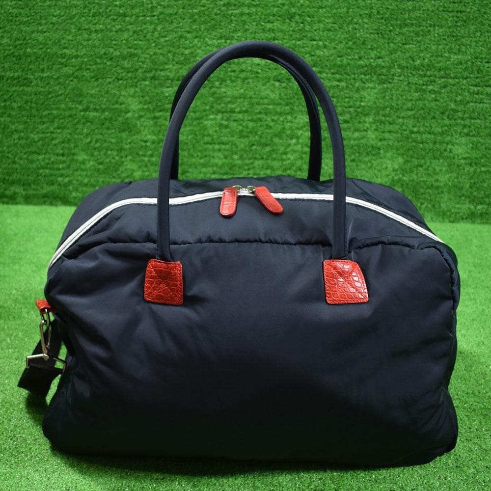and per se/アンパスィ ボストンバッグ【ネイビー】美品！