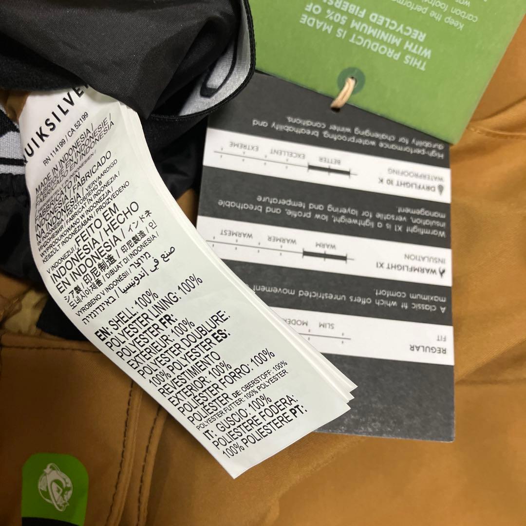 送料無料 新品 QUIKSILVER スノボウェア PORTER GAITER