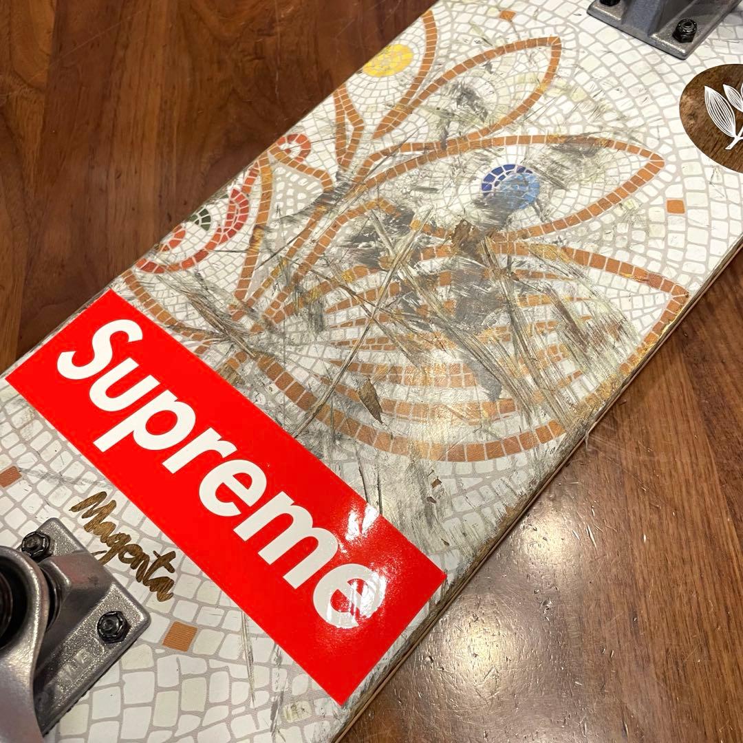 マゼンタ　スケボー　スケートボード　コンプリート　8インチ　ミニロゴ