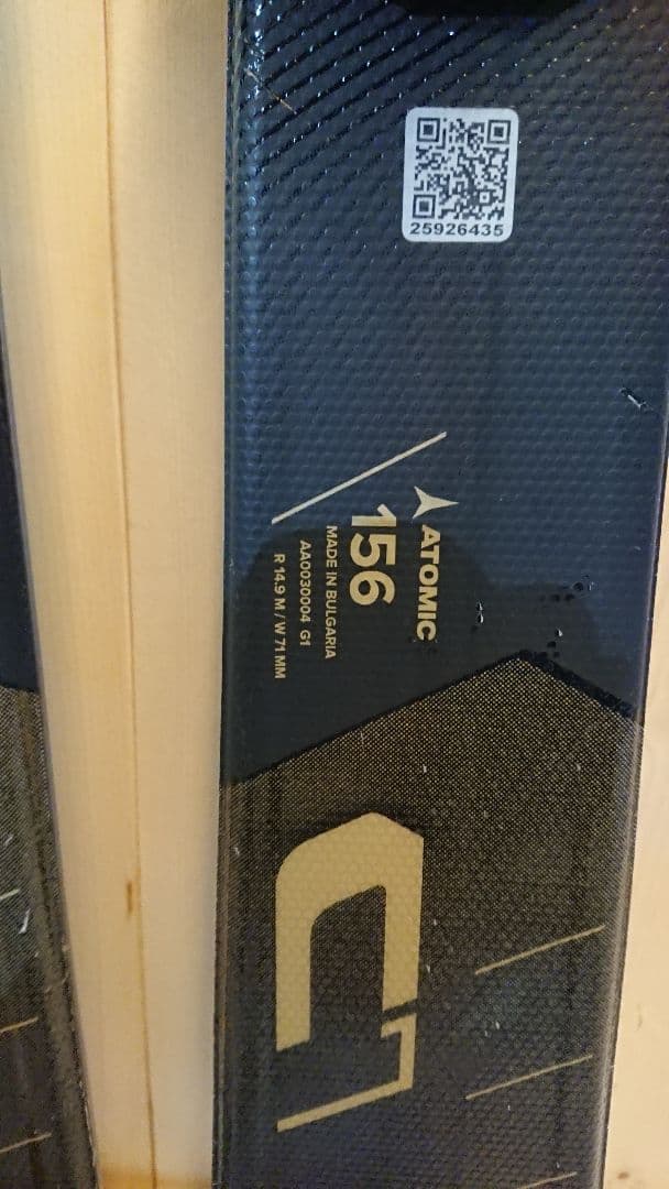 美品AtomicC7 156㎝簡単調整253〜320㎜ アトミックcloud7