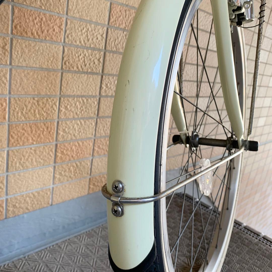 【引取り限定】シティーサイクル　自転車　ジュニア22インチ　アイボリー
