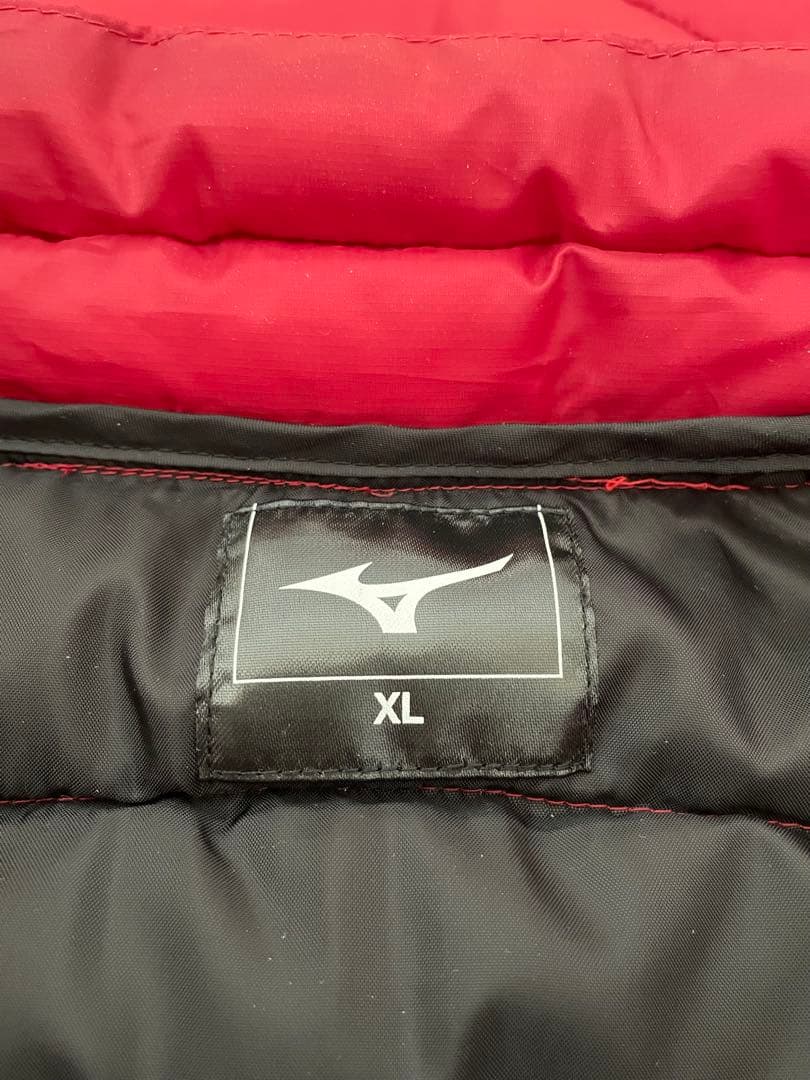 ⭐︎未使用　【Mizuno 】　キルティングジャケット　レッド　XL
