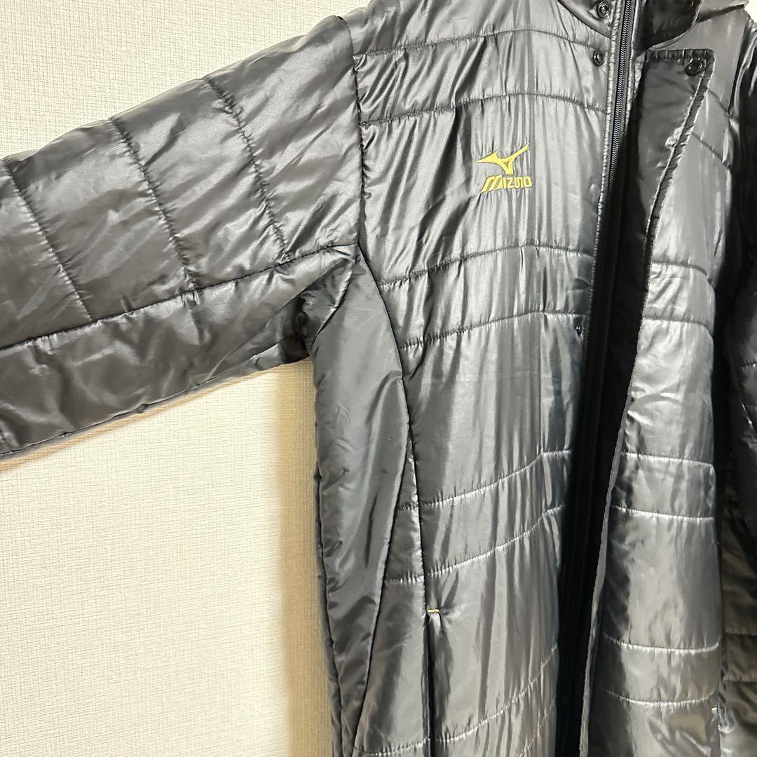 美品 刺繍 MIZUNO ダウンベンチコート メンズ Lサイズ 野球 サッカー