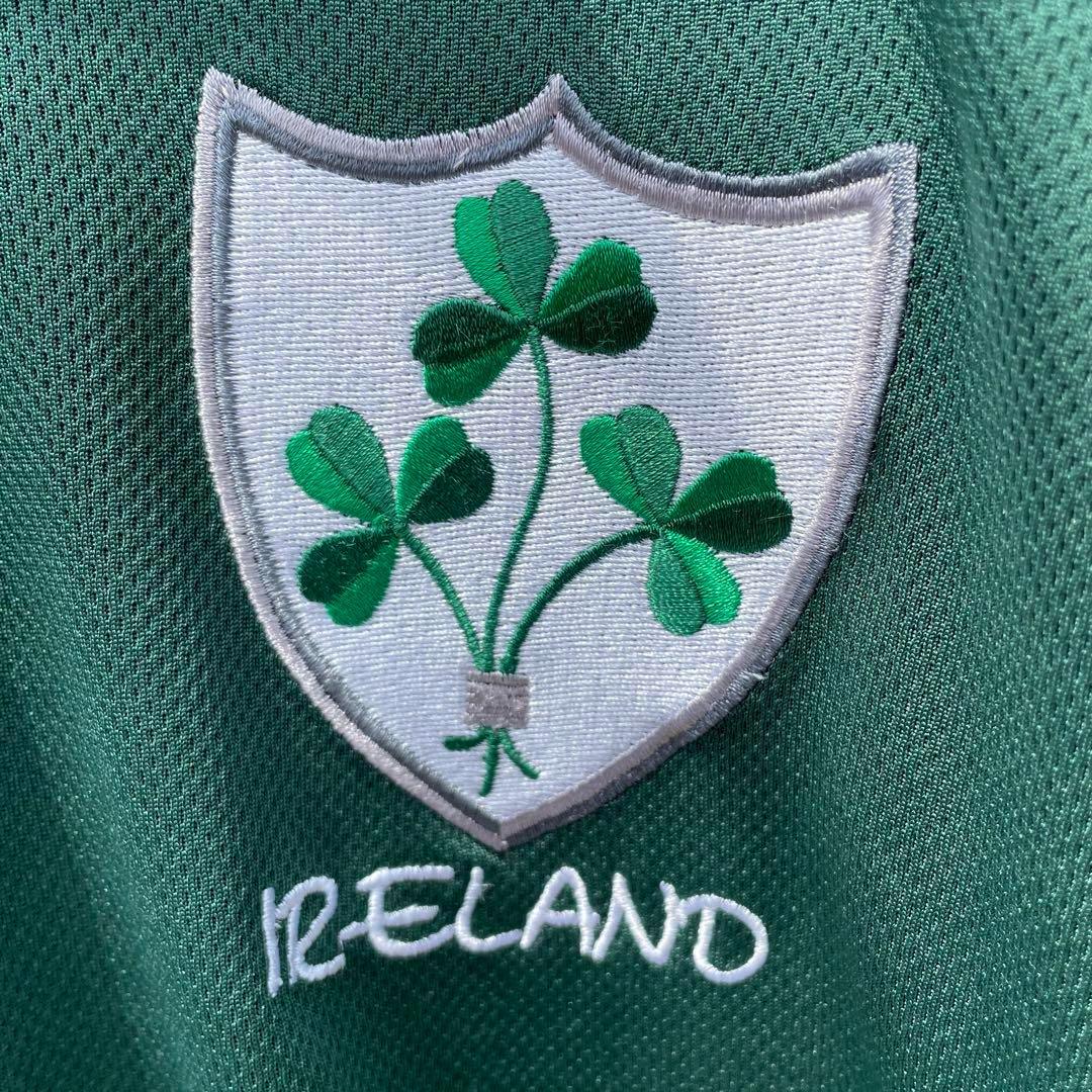 IRELAND IRISH LION オール刺繍 大きめ 古着 ラグビージャージ