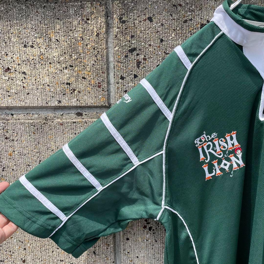IRELAND IRISH LION オール刺繍 大きめ 古着 ラグビージャージ