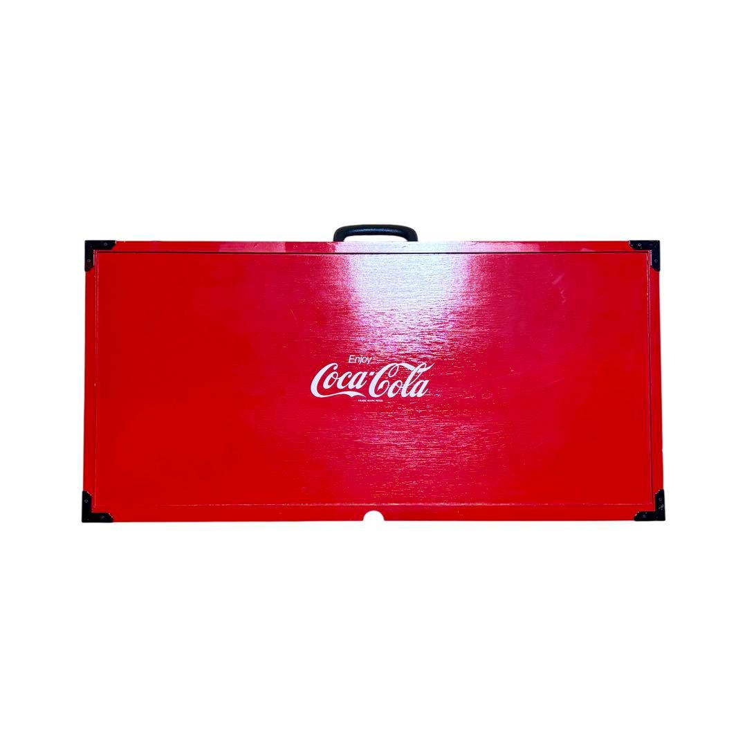 【希少】CocaCola コカコーラ 折りたたみテーブル&チェア4脚 折り畳み式