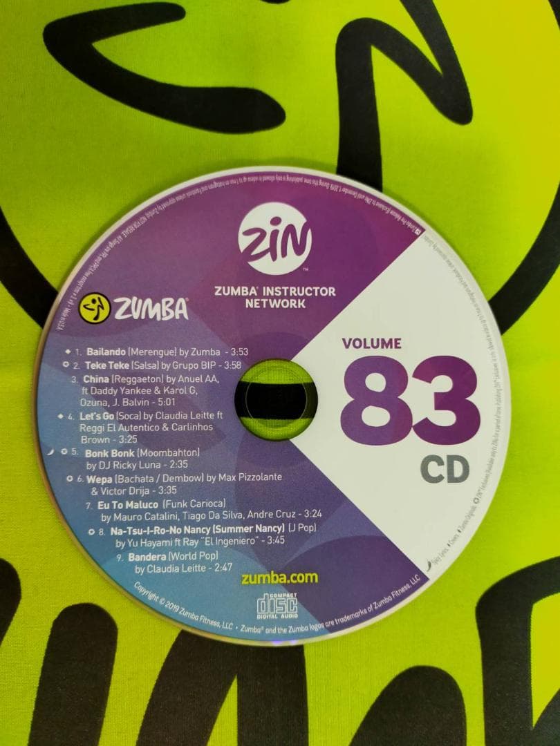 ZUMBA　ズンバ　ZIN83　CD＆DVD　インストラクター専用　希少品