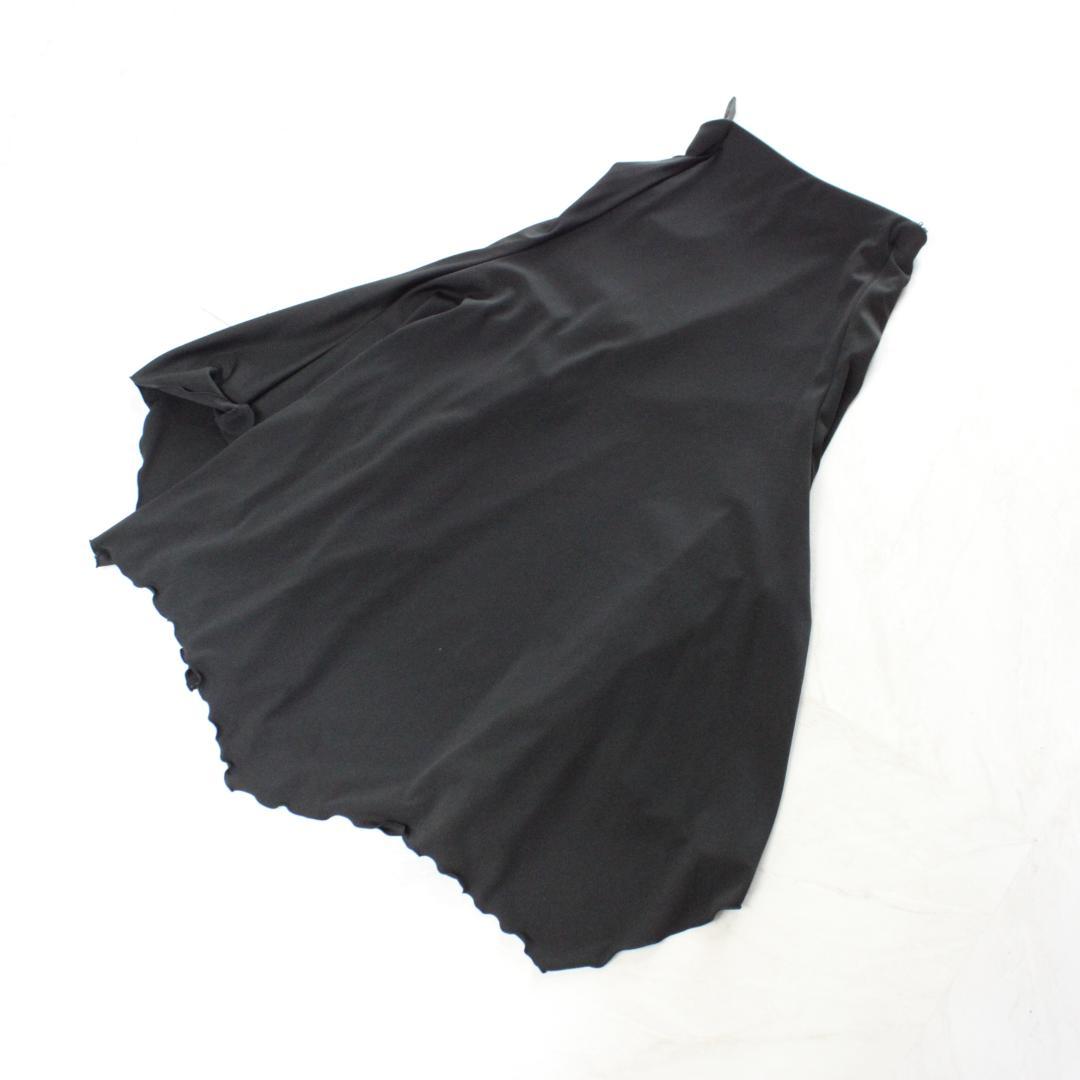 【美品 社交ダンス衣装】上下セット 黒 ブラック 無地 Sanline かわいい