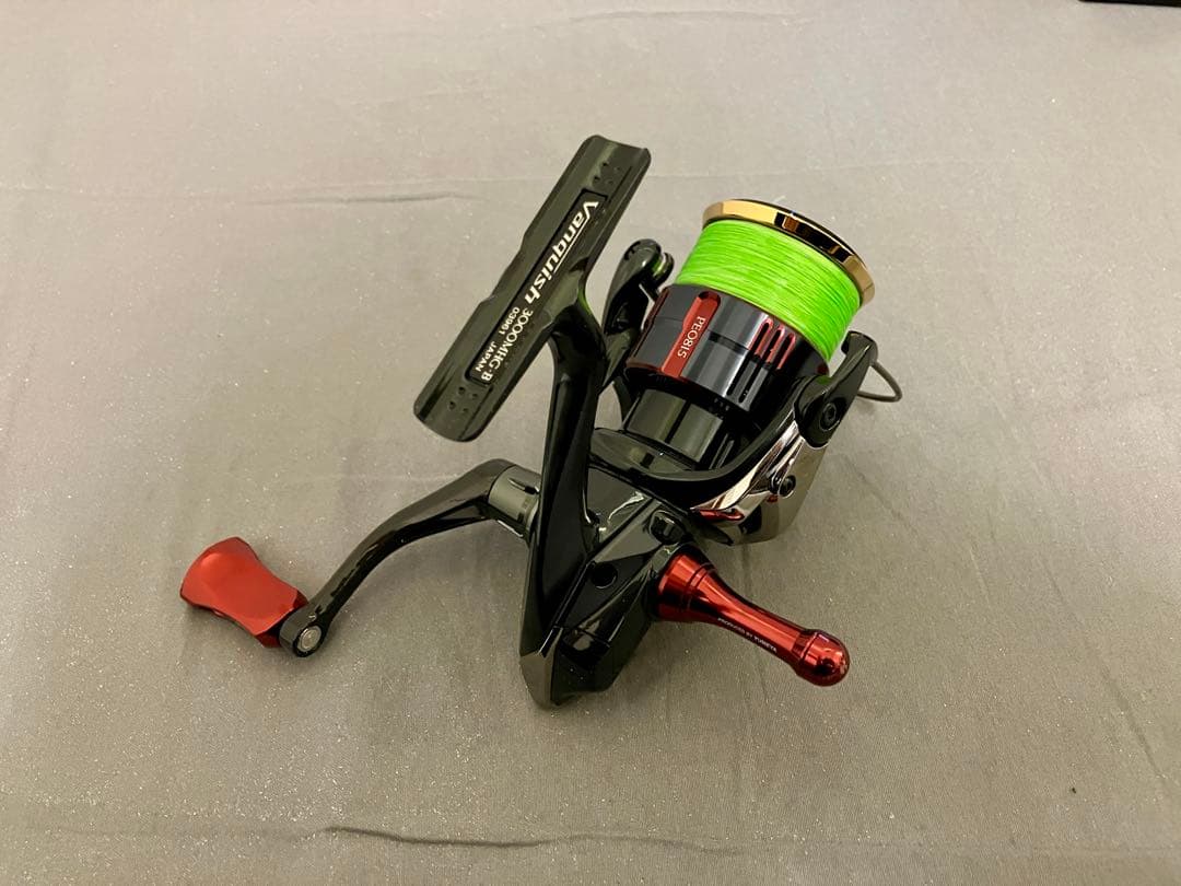 19ヴァンキッシュ 3000MHG 夢屋スプール、アルミノブ、リールスタンド付