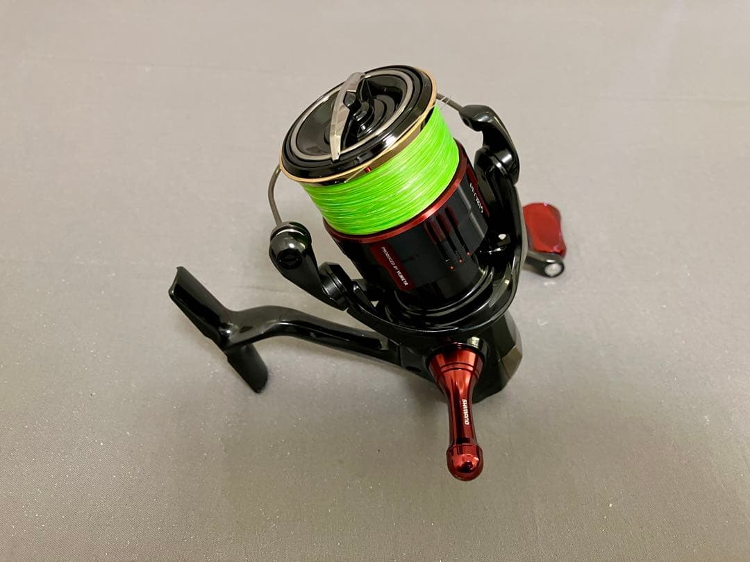 19ヴァンキッシュ 3000MHG 夢屋スプール、アルミノブ、リールスタンド付