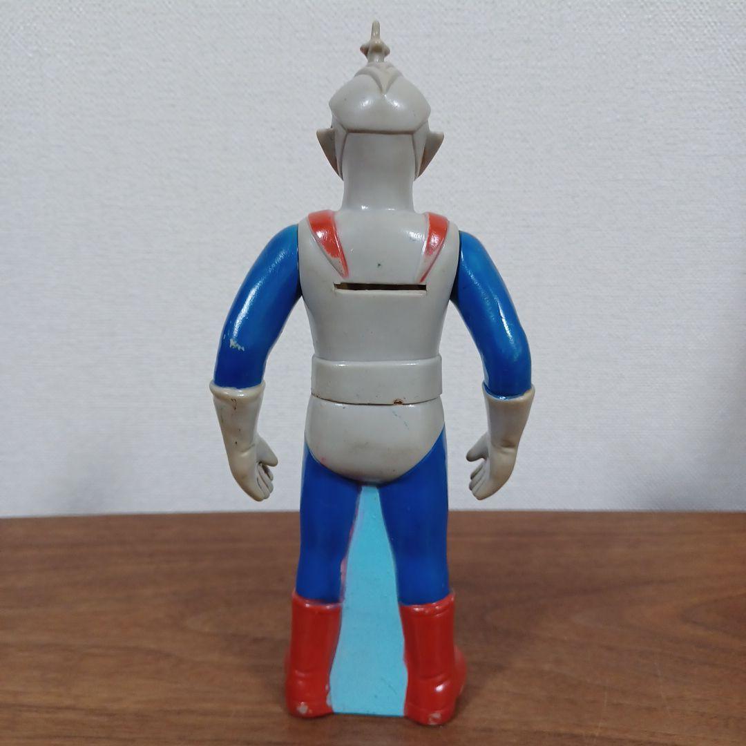 当時もの　タカトク製「流星人間ゾーンのゾーンファイター」希少ソフビ貯金箱